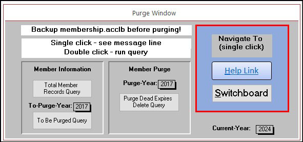 Purge Window